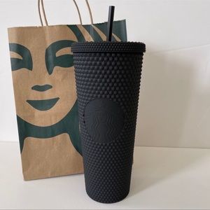 NWT 2021 STARBUCKS Matte Black tumbler 24oz